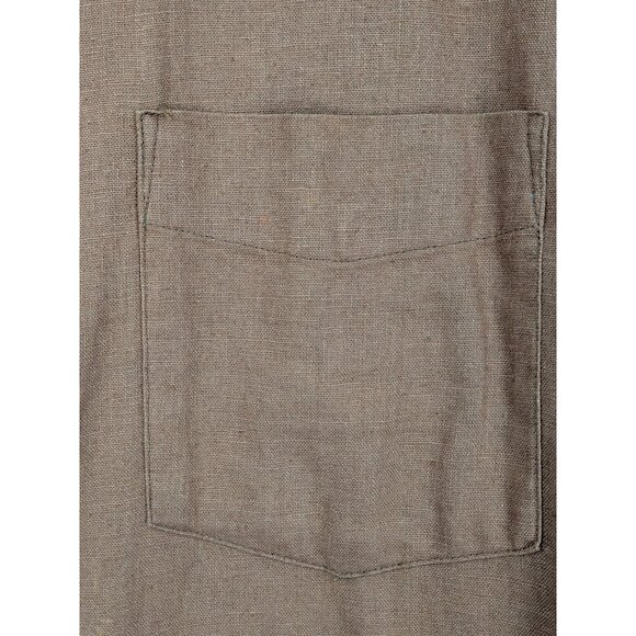 Vintage Silhouettes Shirt Dress Women Size 1X Button Up Linen Blend Coastal Boho - Picture 3 of 11